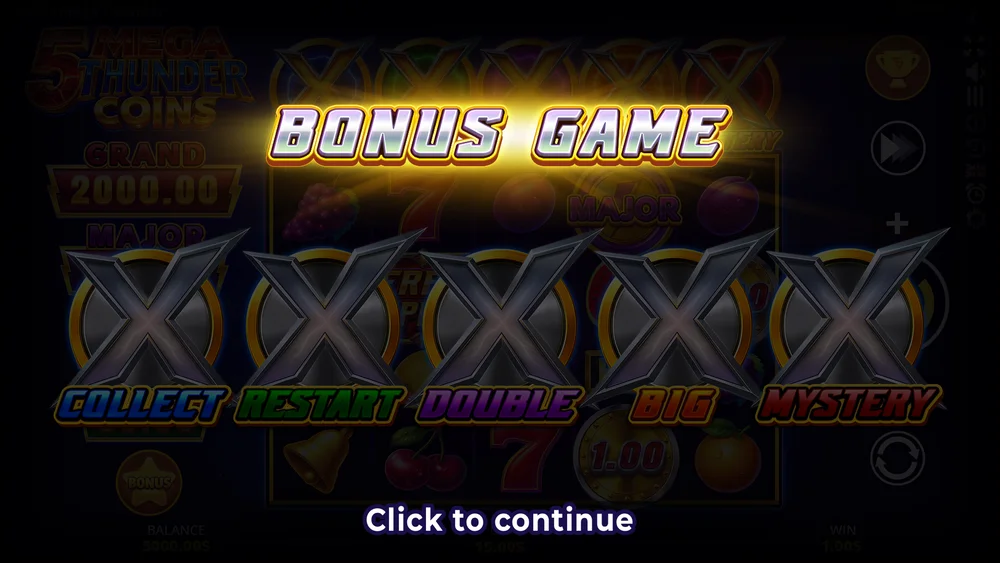 Moja sesja, ekran po ekranie — 5 Mega Thunder Coins screenshot 2 of 4